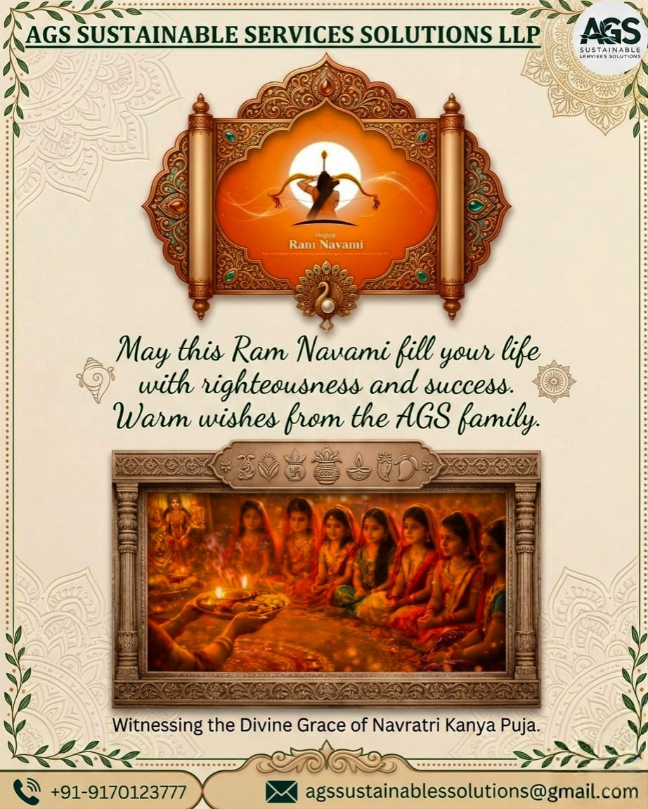AgsLLP777's tweet photo. Festive &amp; Warm 🌿
On this auspicious day of Ram Navami, may your heart be filled with devotion and your life with success. 💫
Warm wishes from the AGS family!

 #HappyRamNavami #JaiShriRam #LordRam #RamNavami2026  #hindufestival #AGSFamily  #teamags #CommunityFirst #PublicService https://t.co/60jrSWW9s9