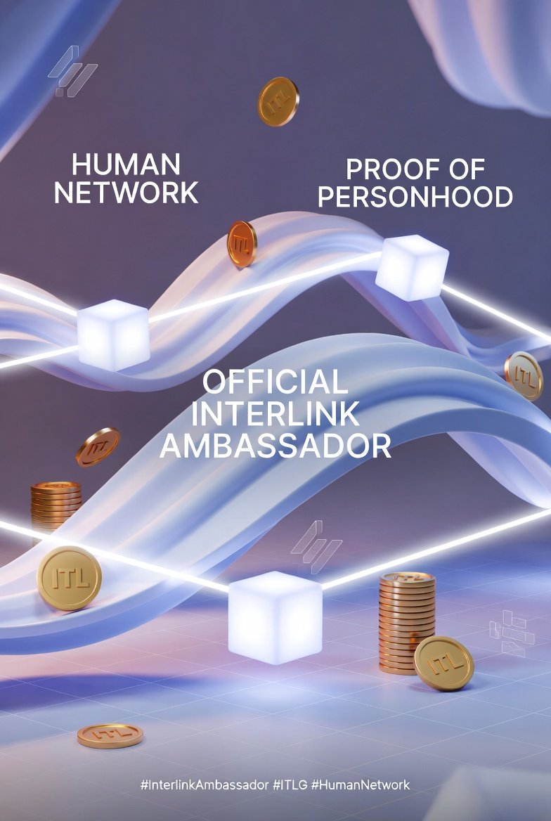 Connecting the world through the Human Network with strategic patience and long-term value.
Proof of Personhood • Real Identity • Decentralized Future
Let's build together! 🚀#interlink #ITLG # ITL