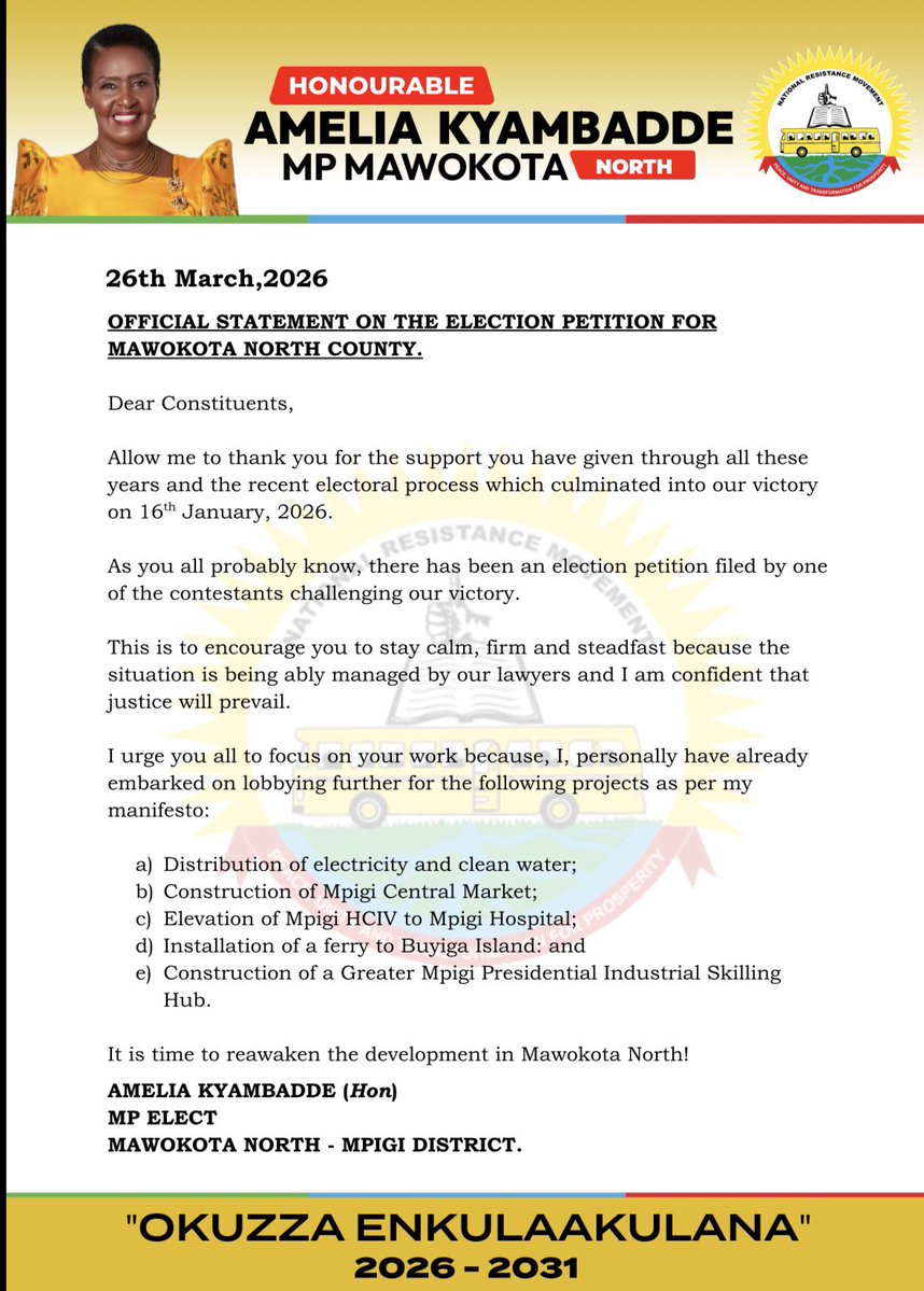 Amelia Kyambadde tweet media