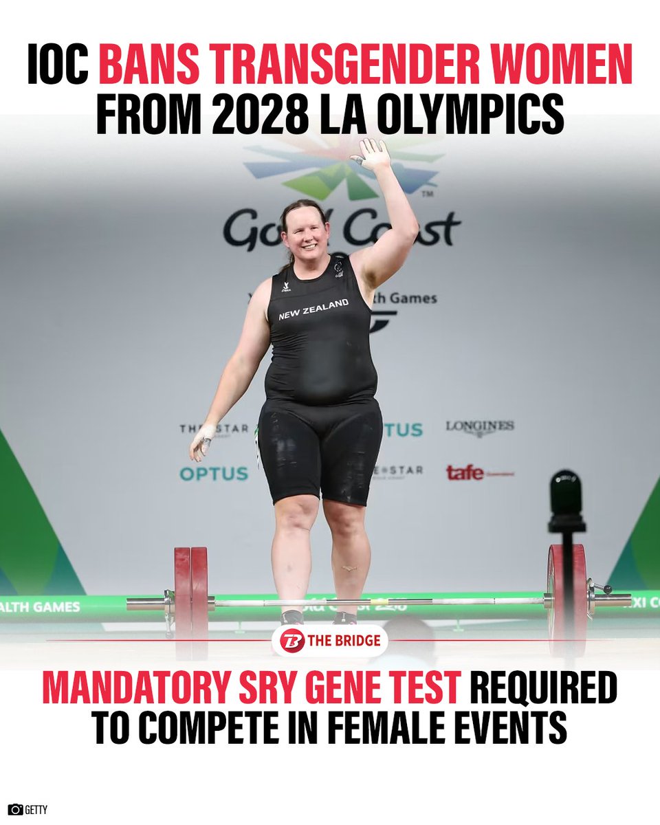 the_bridge_in's tweet image. #News | The IOC announces new policy for the protection of the female category in Olympic Sport.

Under this, only biological women can compete in female sports starting from the 2028 Los Angeles Olympics.
 
The gender will be determined by a one‑time SRY gene screening.

 #ioc