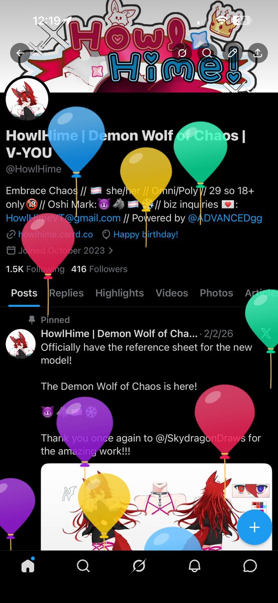 HowlHime | Demon Wolf of Chaos | V-YOU tweet media