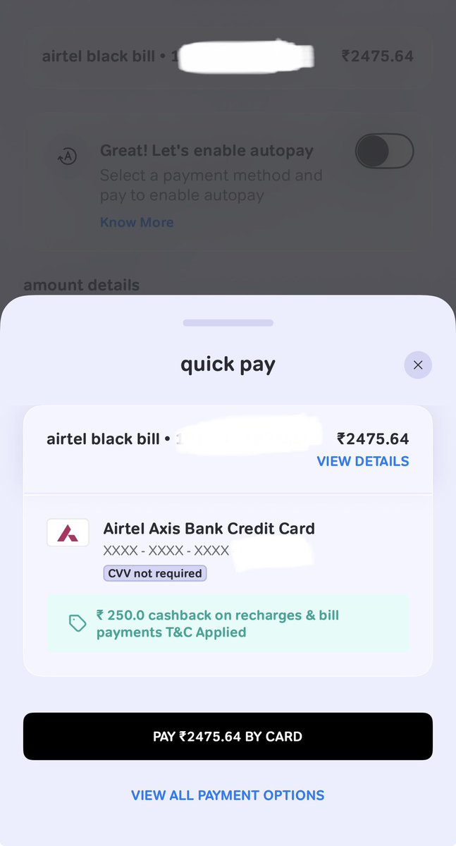 taditdash's tweet image. One more time… 💔 

10% upto ₹250 🥰

#ccgeeks #ccgeek #airtel
