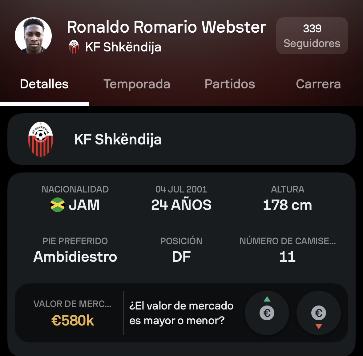 Ya encontré mi nuevo jugador favorito de futbol asociación.

Ronaldo Romario Webster ✨