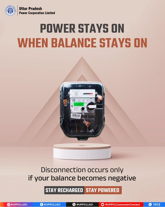 dvvnlagra's tweet image. Smart meters give you complete control over your electricity. Keep your balance positive and enjoy uninterrupted power without any hassle. Recharge on time and stay worry-free. #UPPCL #SmartMeter #UninterruptedPower
@aksharmaBharat @MDDVVNL @UPPCLLKO