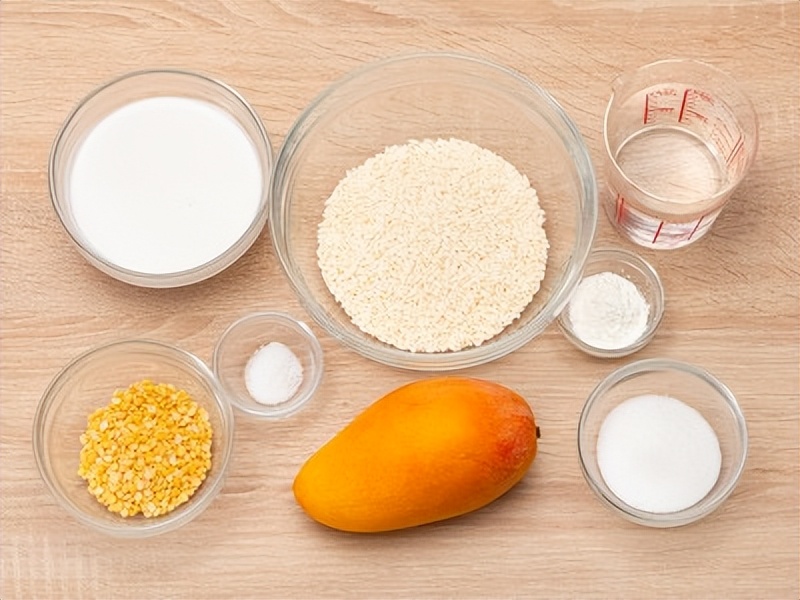 Queen_Elizb3th's tweet photo. " Taste the world in one bite! Today: Thai Mango Sticky Rice  Creamy coconut rice, sweet mango, and a drizzle of coconut sauce—your new tropical obsession!  #Foodie #ThaiCuisine #MangoStickyRice" https://t.co/76EkKmIWoX