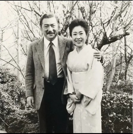 勝新太郎さんと中村玉緒さん