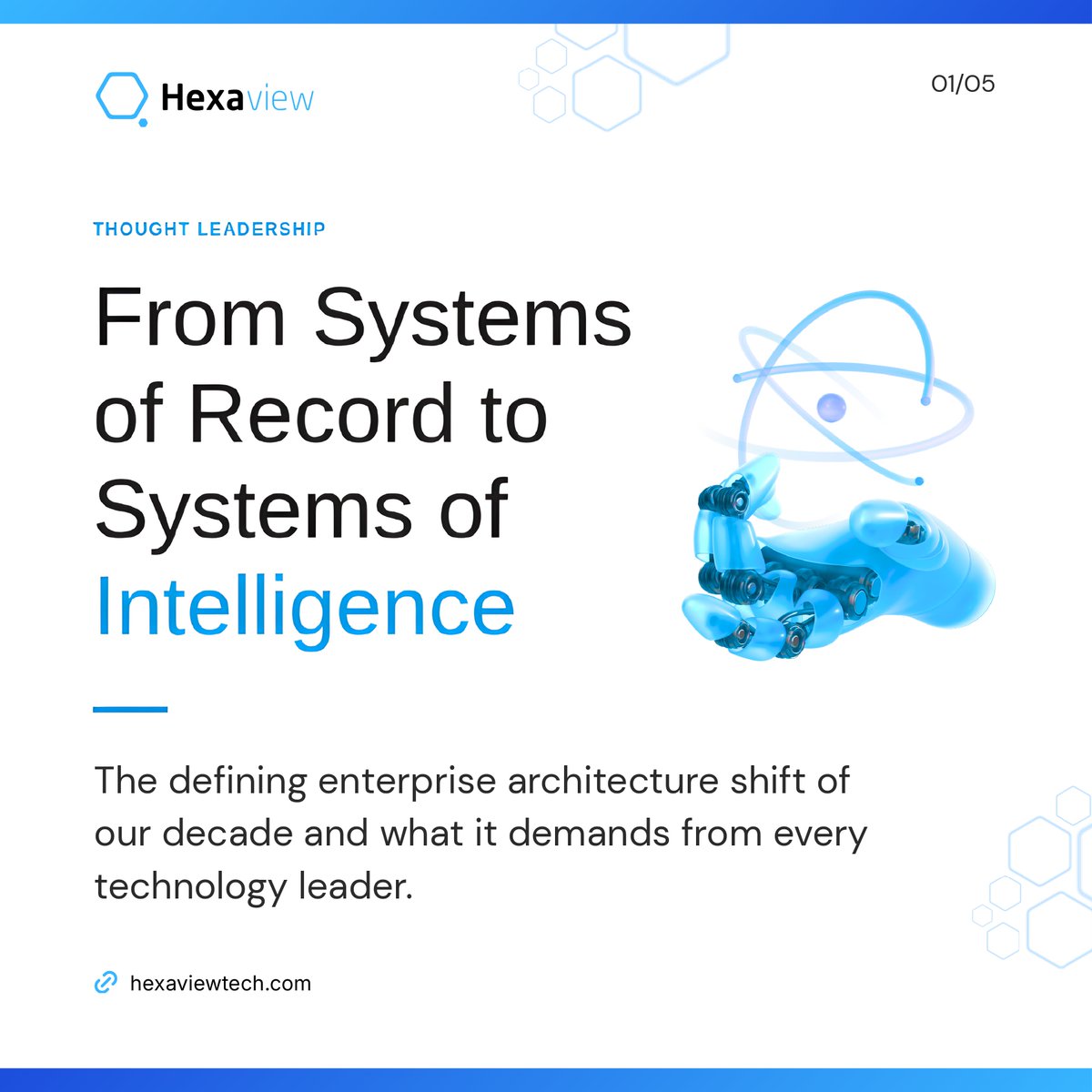 Hexaview_Tech's tweet photo. The winners won’t be the ones with more tools.
They’ll be the ones where data, intelligence, and action move as one.
 
So ask yourself
Are you collecting data… or creating decisions?

#SystemsOfIntelligence #DataToDecisions #DigitalShift #Hexaview #NorthAmerica #USA https://t.co/65A2ley2Z7