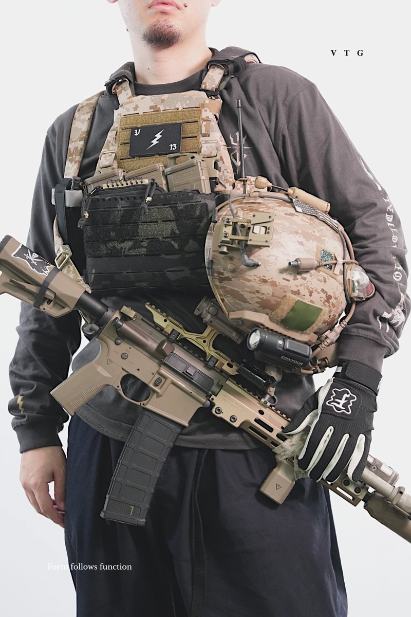 volk tactical gear AOR1 スリング DPC-V2 AOR1】 MCBKと組み合わせたスタイリングは迷彩のコントラストが