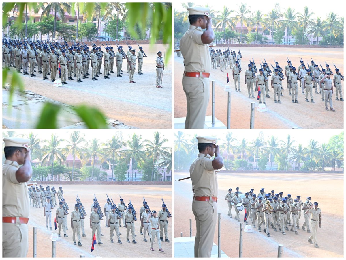 SPTumkur's tweet photo. ತುಮಕೂರು ಜಿಲ್ಲಾ ಪೊಲೀಸ್ ಕವಾಯತು ಮೈದಾನದಲ್ಲಿ ವಾರದ ಕವಾಯತನ್ನು ನಡೆಸಿ ತುಕಡಿಗಳಿಂದ ಗೌರವ ವಂದನೆ ಸ್ವೀಕರಿಸಲಾಯಿತು ನಂತರ ಸಿಬ್ಬಂದಿಯವರುಗಳ ಕುಂದು ಕೊರತೆ ವಿಚಾರಿಸಲಾಯಿತು.
#TumakuruDistrictPolice
#WeeklyParade
#DAR #ParadeGround
#PoliceBondTeam
#AddlSpTumkur
@venkatashok https://t.co/THkVmh3qJg