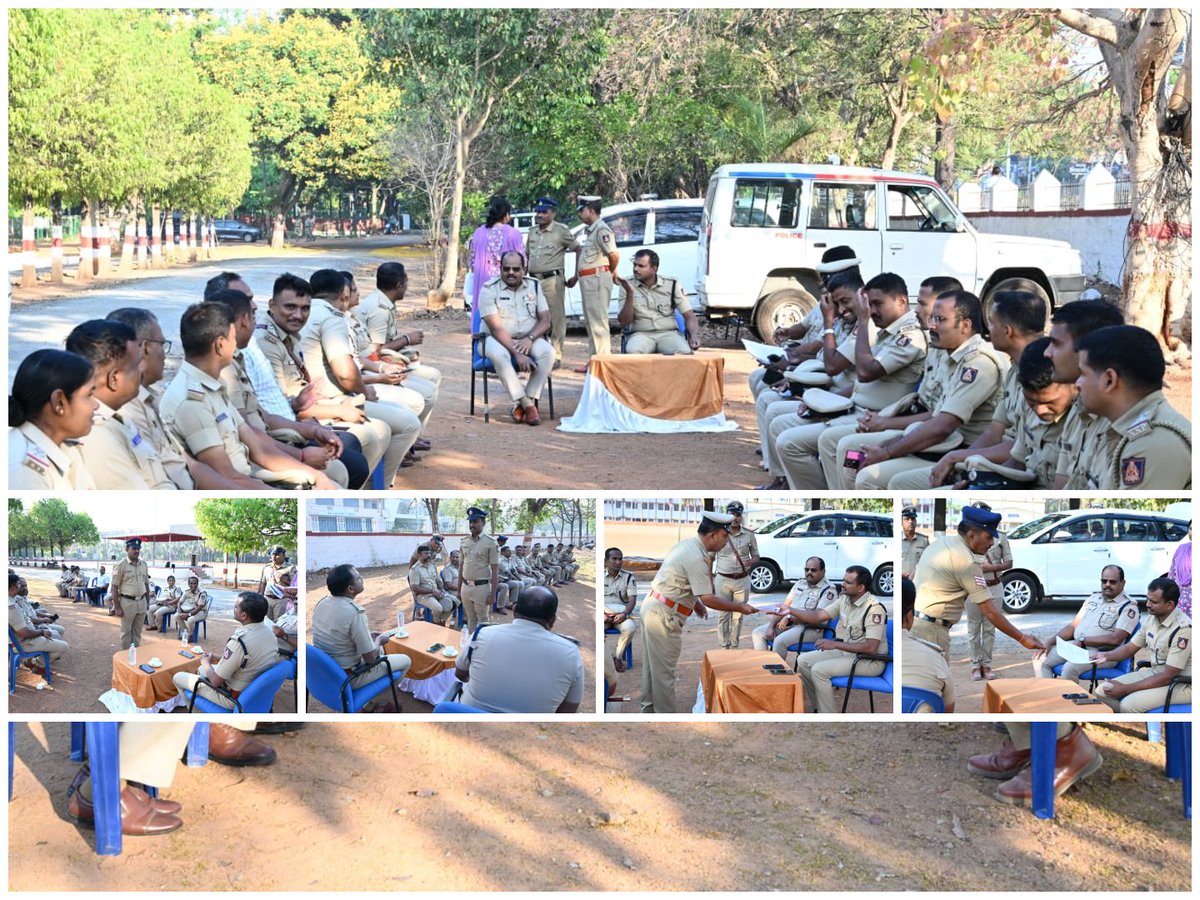SPTumkur's tweet photo. ತುಮಕೂರು ಜಿಲ್ಲಾ ಪೊಲೀಸ್ ಕವಾಯತು ಮೈದಾನದಲ್ಲಿ ವಾರದ ಕವಾಯತನ್ನು ನಡೆಸಿ ತುಕಡಿಗಳಿಂದ ಗೌರವ ವಂದನೆ ಸ್ವೀಕರಿಸಲಾಯಿತು ನಂತರ ಸಿಬ್ಬಂದಿಯವರುಗಳ ಕುಂದು ಕೊರತೆ ವಿಚಾರಿಸಲಾಯಿತು.
#TumakuruDistrictPolice
#WeeklyParade
#DAR #ParadeGround
#PoliceBondTeam
#AddlSpTumkur
@venkatashok https://t.co/THkVmh3qJg