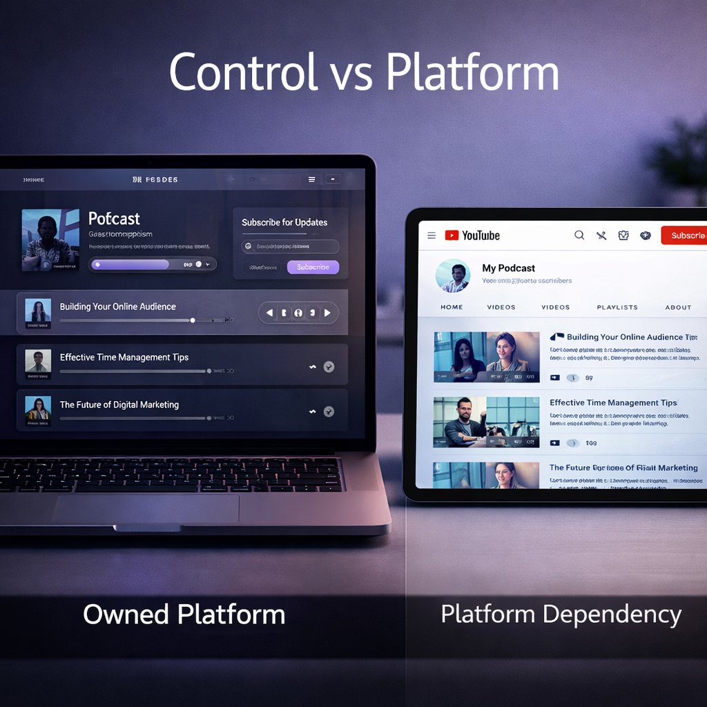 ShakilA21545454's tweet image. A #YouTube channel gives reach…

But a #website gives control.

Smart #podcast creators use both—#YouTube for discovery, #webdesign for ownership.

Don’t depend on one platform. Build your own. DM me 🎙️