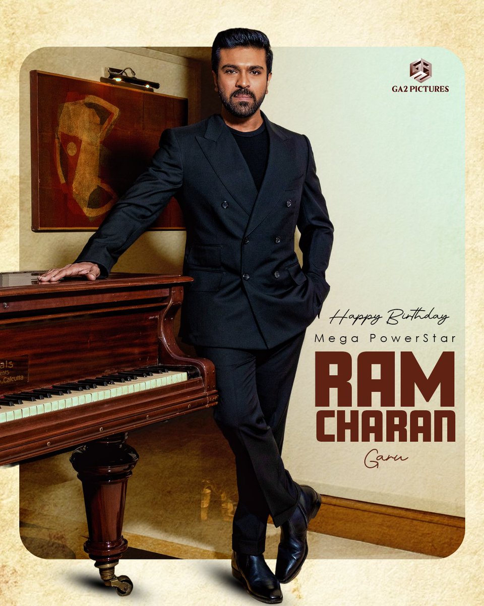 GA2Official's tweet photo. Wishing Happy Birthday to Mega Power Star @AlwaysRamCharan garu❤️🎂

May you have a wonderful year ahead filled with blockbusters and happiness ❤️‍🔥

#HBDRamCharan https://t.co/GvQKlJiQxZ