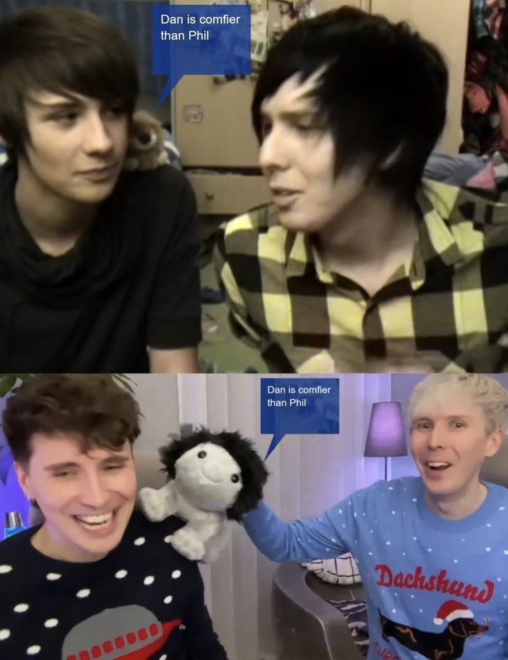dan and phil comfort tweet media