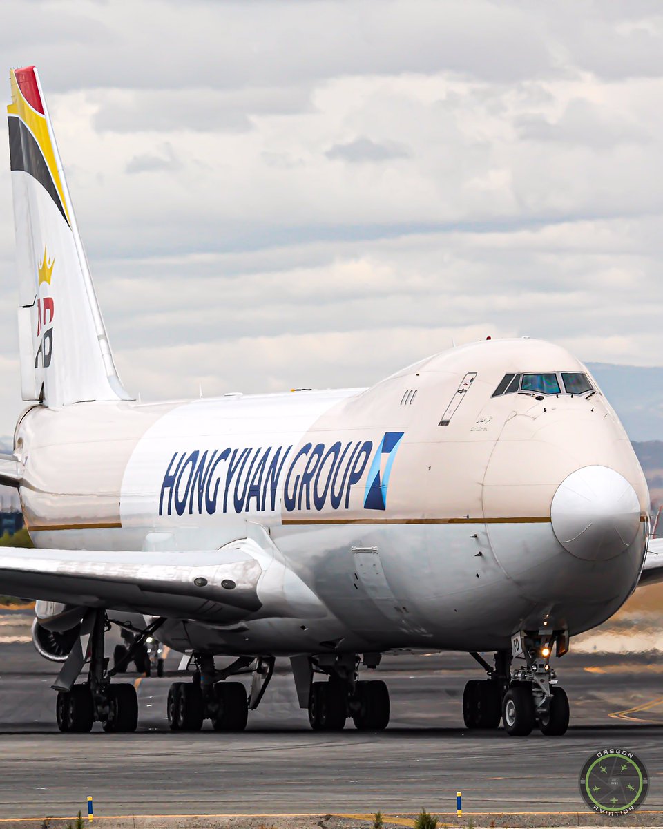 dasgonaviation's tweet image. "La Reina de los Cielos" rodando en LEMD, en este caso del grupo carguero Hongyuan Group📦✈️

@Spottersbcn 
#aviation #spotting #madrid #boeing #b747 #hongyuangroup #taxiing #passion
