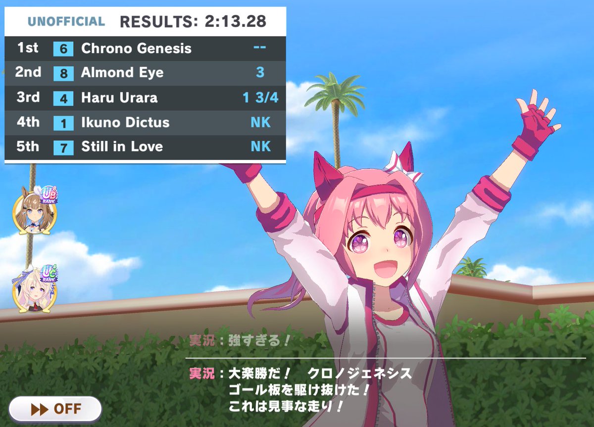 oriharn's tweet photo. B決で2位だったけど、俺のうららが入着しただけでもう俺の中ではうらら一等賞だよ https://t.co/hkml06A0Eg