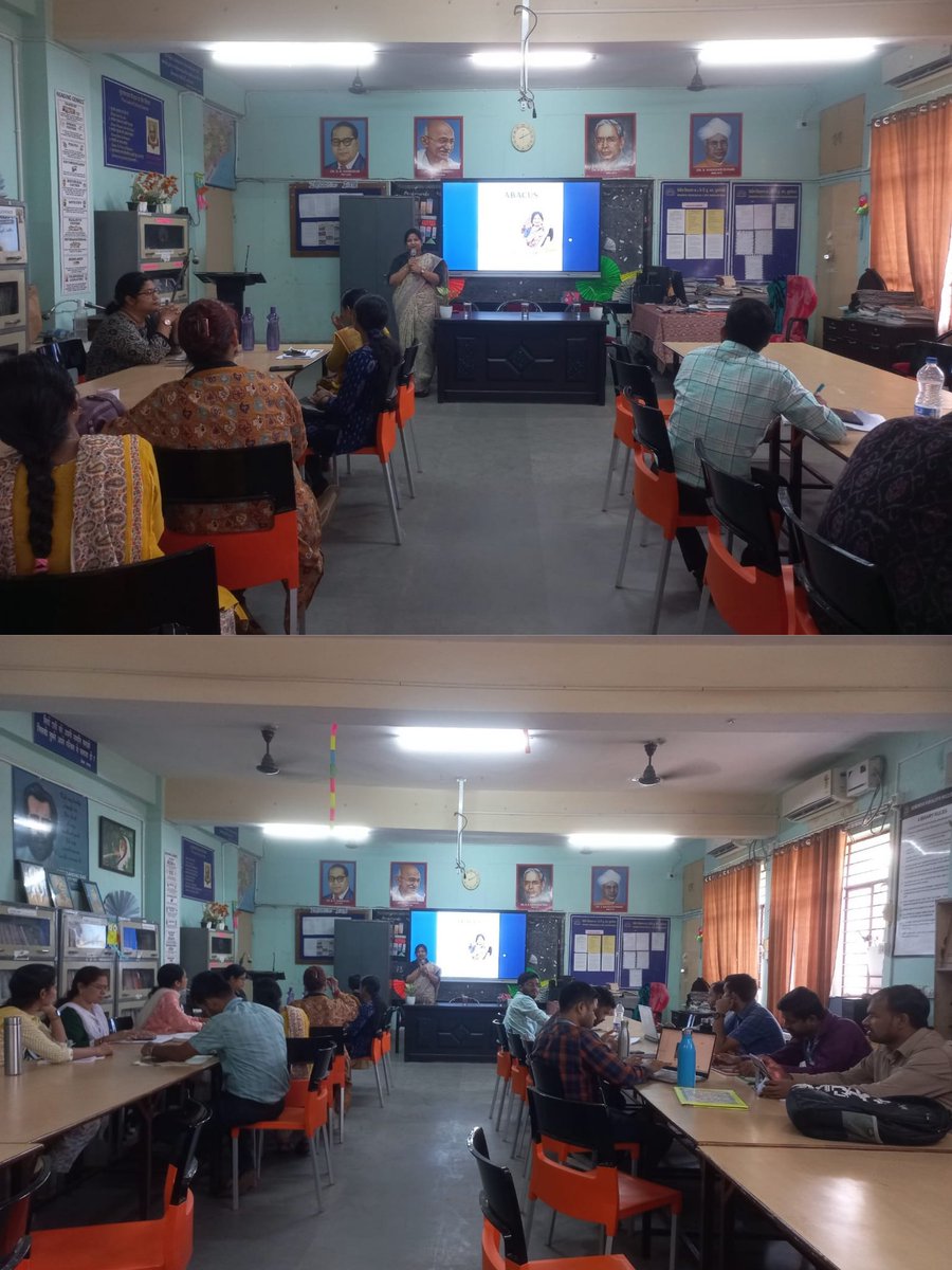 KendriyaNo2's tweet image. Enhancing numeracy through innovative methods! 🔢✨
An Abacus Workshop for teachers was conducted to strengthen mental math skills and introduce engaging teaching strategies. #Abacus #TeacherTraining #NumeracySkills #InnovativeTeaching #ProfessionalDevelopment
@KVS_HQ @KVSROBBSR