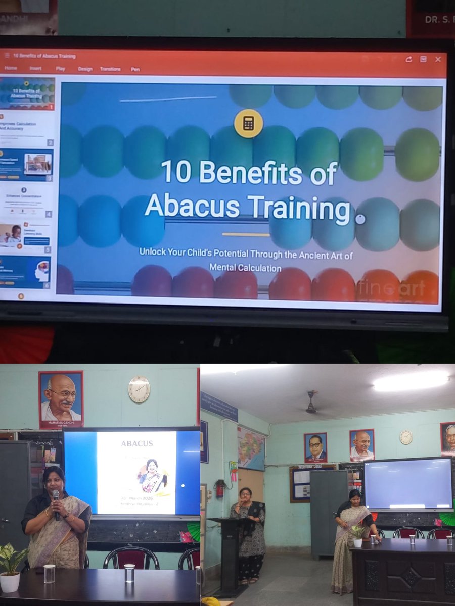 KendriyaNo2's tweet image. Enhancing numeracy through innovative methods! 🔢✨
An Abacus Workshop for teachers was conducted to strengthen mental math skills and introduce engaging teaching strategies. #Abacus #TeacherTraining #NumeracySkills #InnovativeTeaching #ProfessionalDevelopment
@KVS_HQ @KVSROBBSR