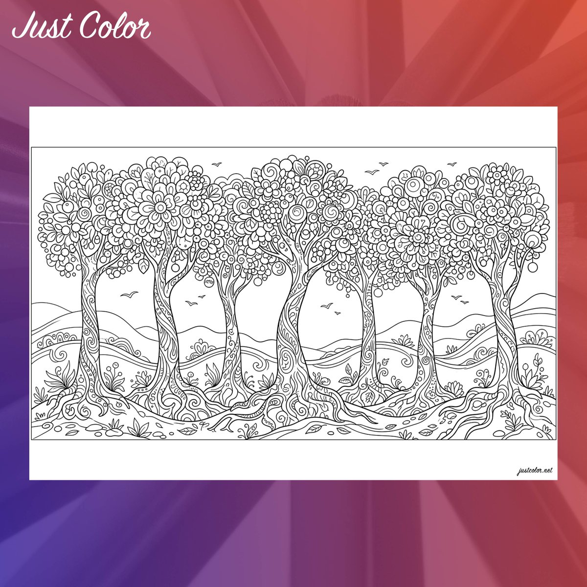 JustColorNetFR's tweet photo. Forêt de rêves aux arbres magiques, un nouveau coloriage vous invite à l'évasion. Plongez dans un paysage onirique où chaque détail recèle une douce poésie.

Nouveaux coloriages : https://t.co/OPfbY2Xigm

#coloriage #antistress #artthérapie #creativité #JustColor https://t.co/iMRYw8tKqs