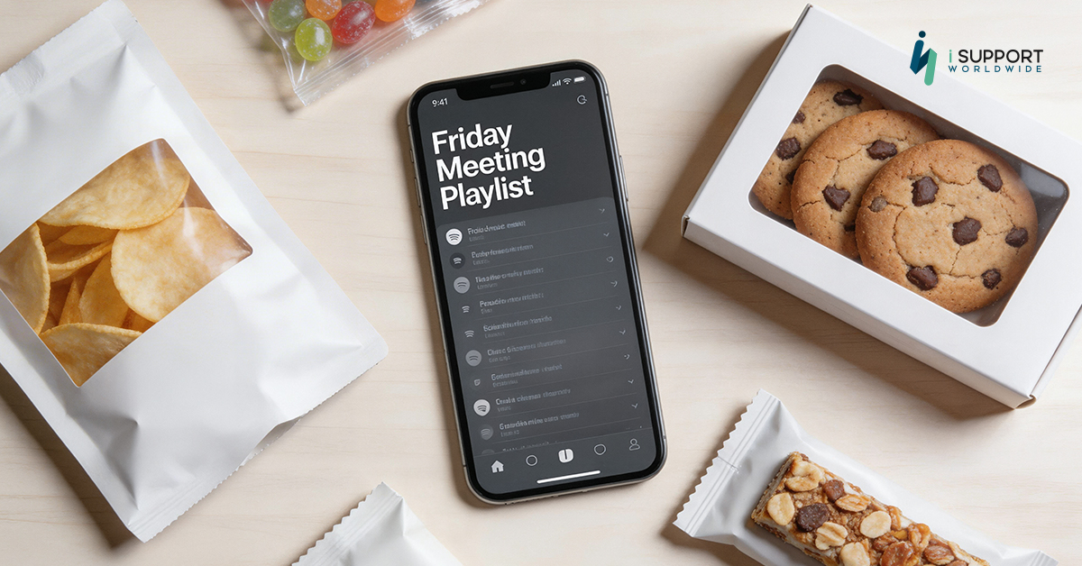 iSupportGroup's tweet image. Friday meetings should come with a snack and a Spotify playlist.

#FunFridays #WorkCulture #PeopleProud