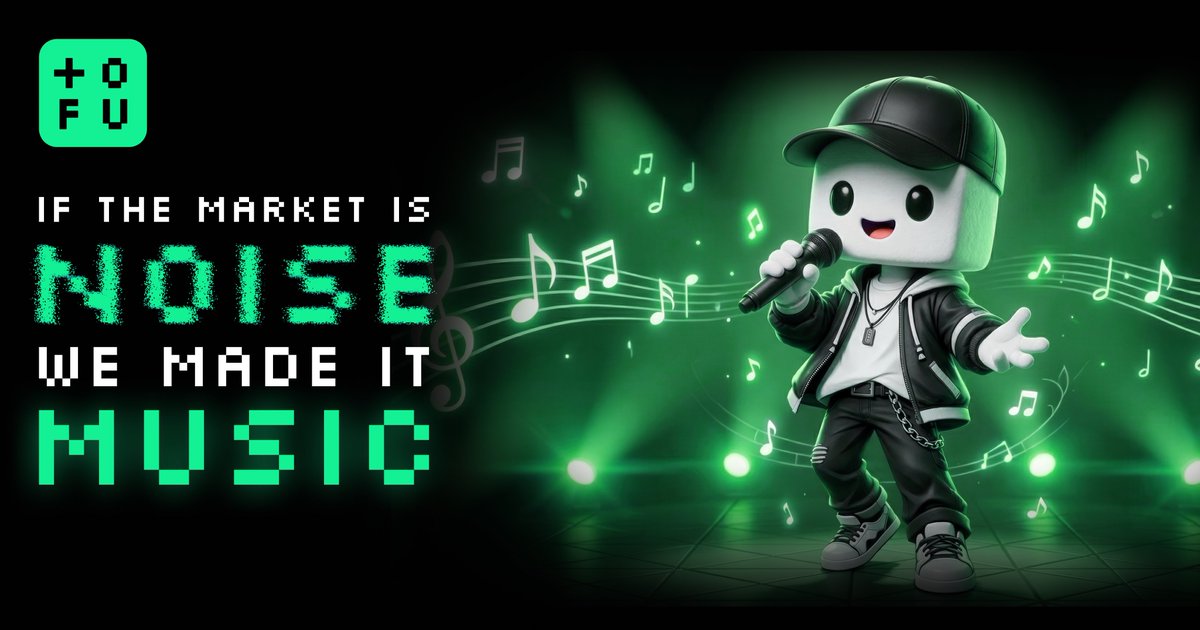togetherdotfun's tweet image. The market gave us noise ⚡️
We turned it into a whole album 🎸

TOFU doesn't follow trends - we set the frequency

#TogetherFun #TOFU