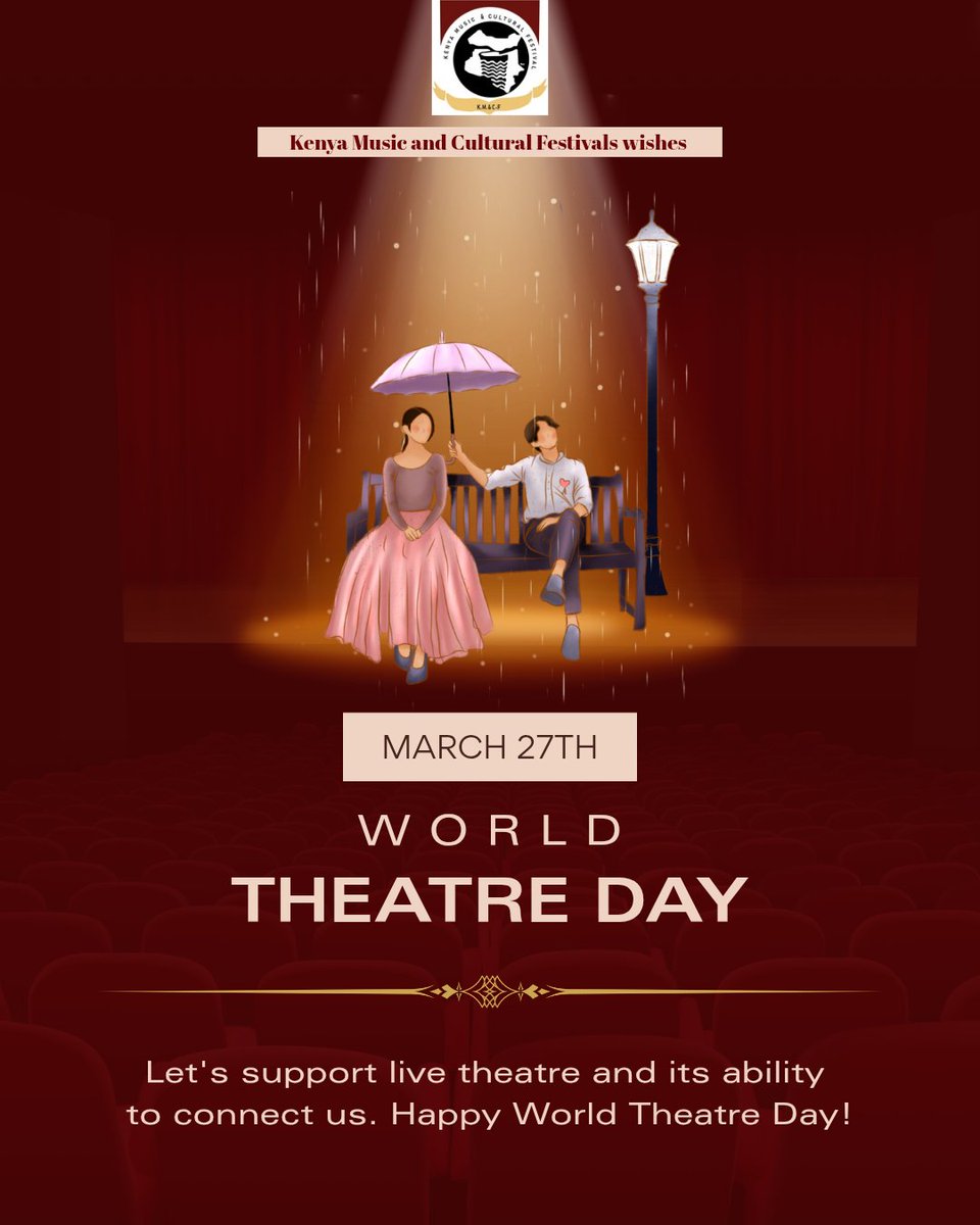 MusicCultural's tweet photo. On this 🌍 World Theatre Day, we celebrate the power of storytelling, creativity, and expression that brings communities together and gives voice to diverse experiences.

#Kmcf #kmcfnautamaduni #KenyanCulture #KMCF2025 #magicalkenya https://t.co/mRDCOLTLNz