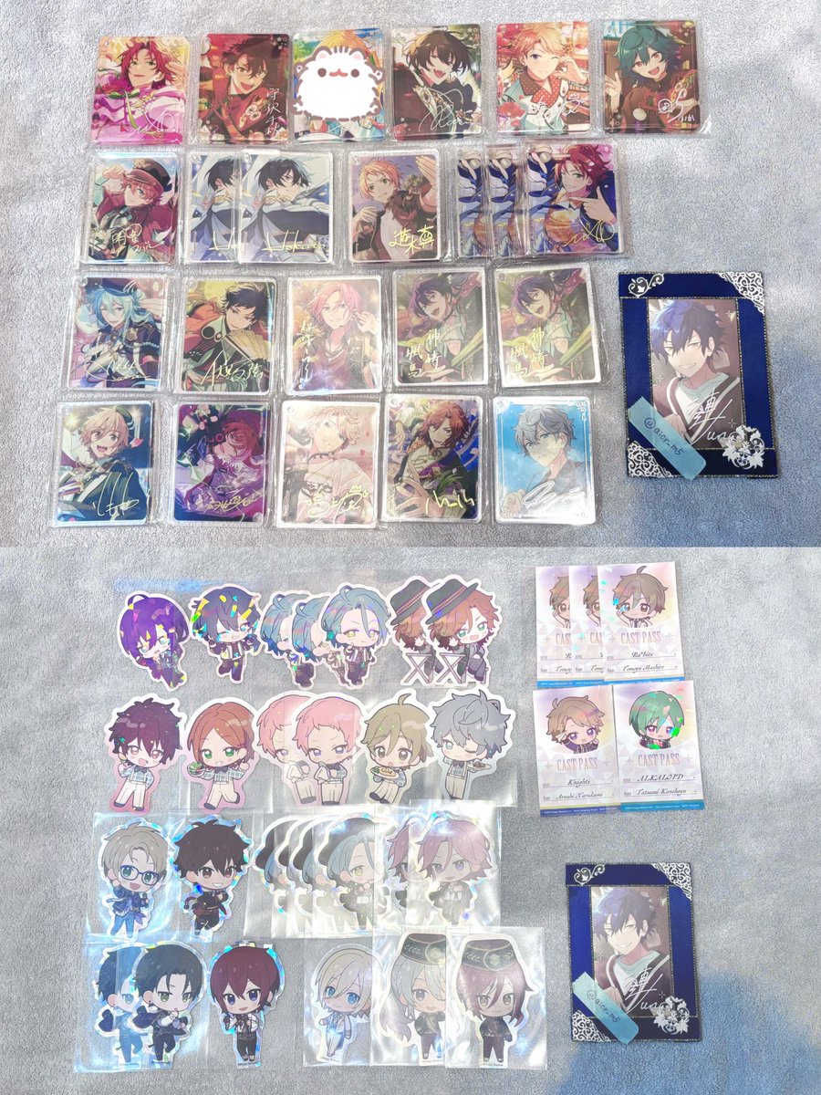 aior_m5's tweet photo. @1 交換 アニカフェ あんスタ イースター アクスタ
譲￤
今弾　英智 零 友也
過去弾　画像参照
求￤
今弾アクスタ コロッタ
ジュン スバル1 

✧アクスタジュン含めて最優先
✧過去弾は異種交換や複数:1も検討しますのでお気軽にお声掛け下さい https://t.co/fU8FUakqTy