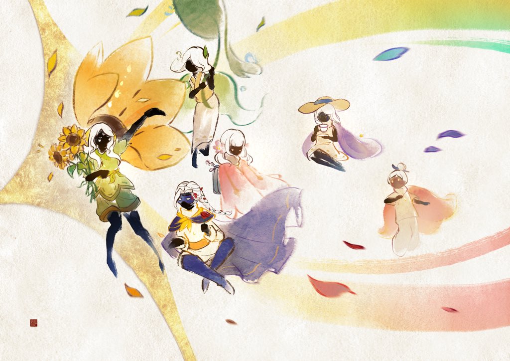 qhj_yuzuki's tweet photo. 花朝赴会

#skychildrenofthelight 
#thatskygame 
#thatskygamefanart 
#光遇 
#daysofbloom https://t.co/RJwbQemTsf