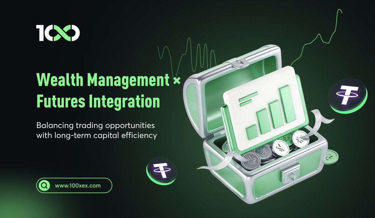 100XExchange's tweet photo. 💡 Wealth management × futures integration

Capture trading opportunities
while improving long-term capital efficiency

On 100X,
trading and asset management
work together in one path ✨

#100X #Futures #WealthManagement #CapitalEfficiency #CryptoTrading https://t.co/8ZGz1Tmjkj