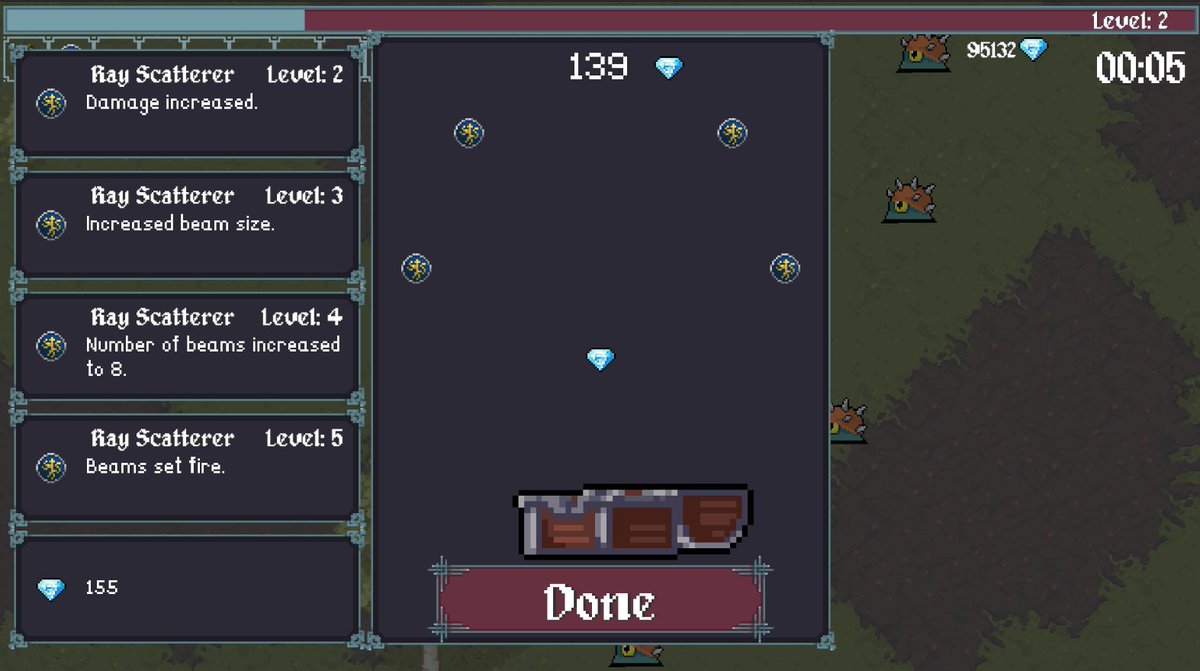 chabreck_'s tweet photo. @VideoGameCream What's new: 
• 1 new location
 • 2nd location fully reworked 
• Updated fonts: decorative for style, readable for stats
 • Added chests  

♥️Wishlist on Steam: https://t.co/ojNS5a0ymI 

#FollowFriday #bullethell #IndieGameDev #indiegame #indiedev #gamedev #videogaming https://t.co/SFe1OEAoit