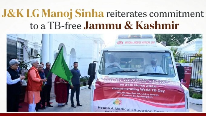 tarun_rang's tweet photo. Every breath matters and every life counts. J&amp;K is moving with resolve towards a TB-free future as LG Manoj Sinha stresses early detection, public awareness and stronger healthcare outreach.  
#TBFreeJK #HealthForAll #JammuAndKashmir #PublicHealth https://t.co/etYfsLfBKY