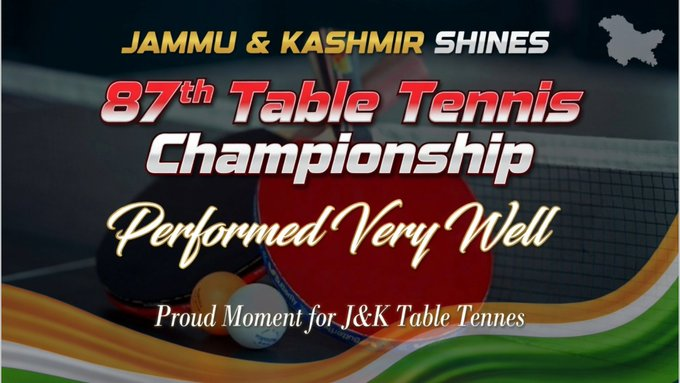 tarun_rang's tweet photo. Jammu &amp; Kashmir’s young paddlers are rising with purpose. Strong wins at the 87th Table Tennis Championship show talent, grit and a bright future for J&amp;K in U-15, U-13 and U-11 events.  
#JKTableTennis #YoungTalent #JammuAndKashmir #SportsRise https://t.co/HSH33uKy8K