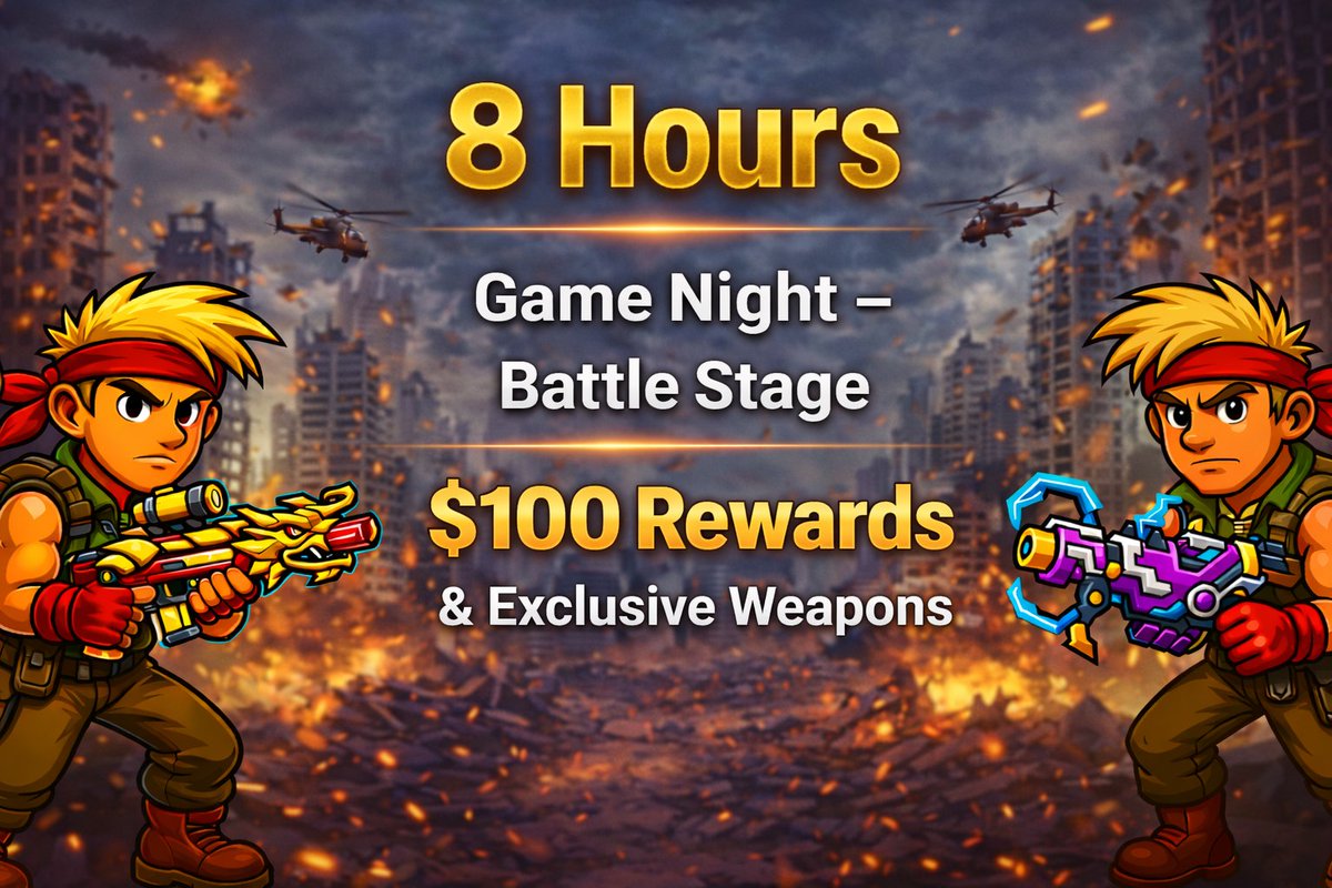 _KultGames's tweet photo. 8 hours to the Game Night battle.

$100 & exclusive weapons up for grabs!

⏰ 2:30 PMPM UTC, March 27
📍 Discord https://t.co/MIB6zcOdU1

Quick rules before you jump in:

- Stage: 1.4 Hard (Warzone Warrior)
- Boosters & Weapons: free to use, no restrictions
- Ranking: kill the final boss first, tie → highest coin wins

We’ll pick players live during Game Night, so join early and stay active.
Lock in your spot and be ready to battle!