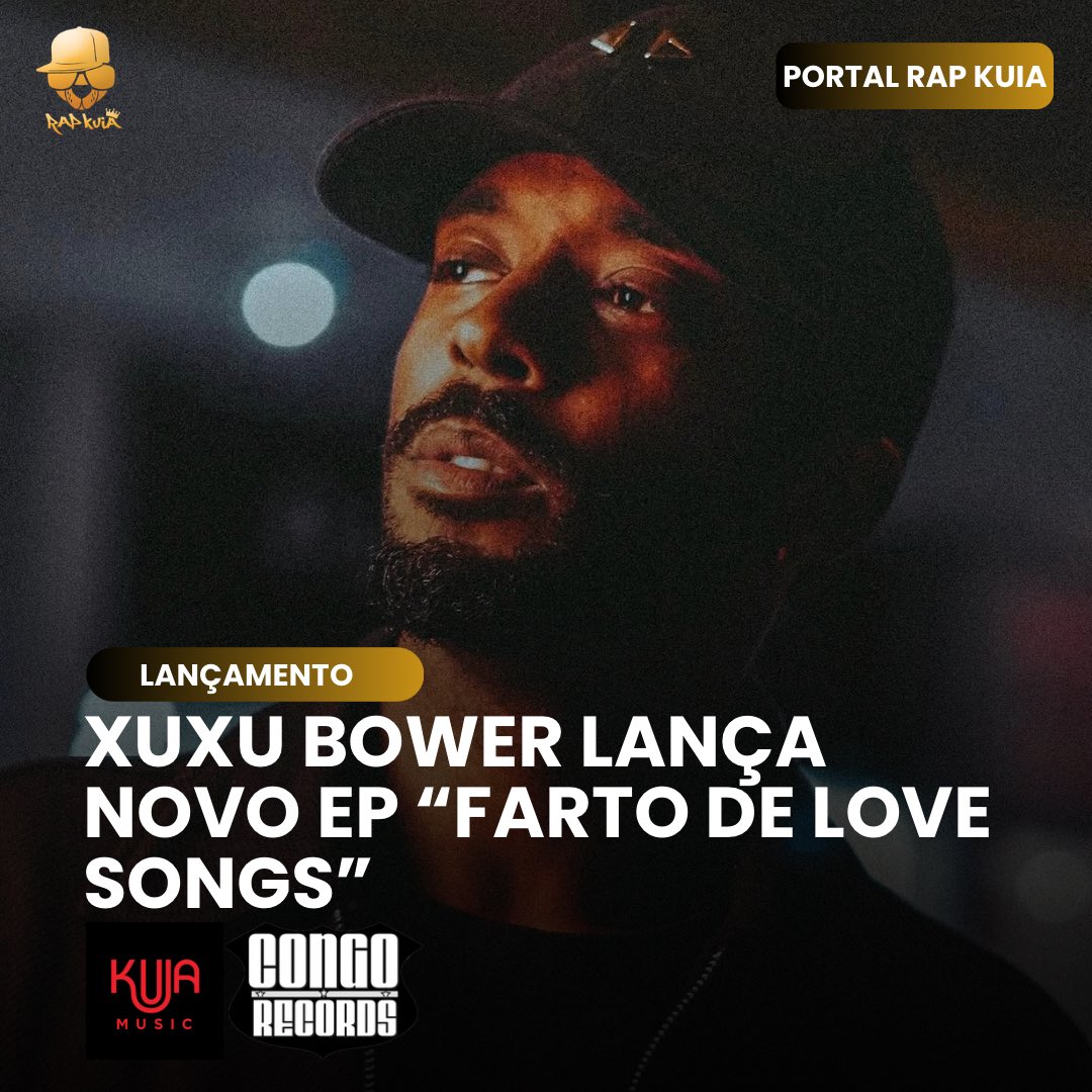 O rapper <a href="/xuxubower/">Xuxu Bower</a> acaba de apresentar o seu mais recente projeto, o EP Farto De Love Songs.

O trabalho chega com quatro faixas e com participações de Nya Heerah e Mendez.

Já disponível em todas as plataformas digitais.