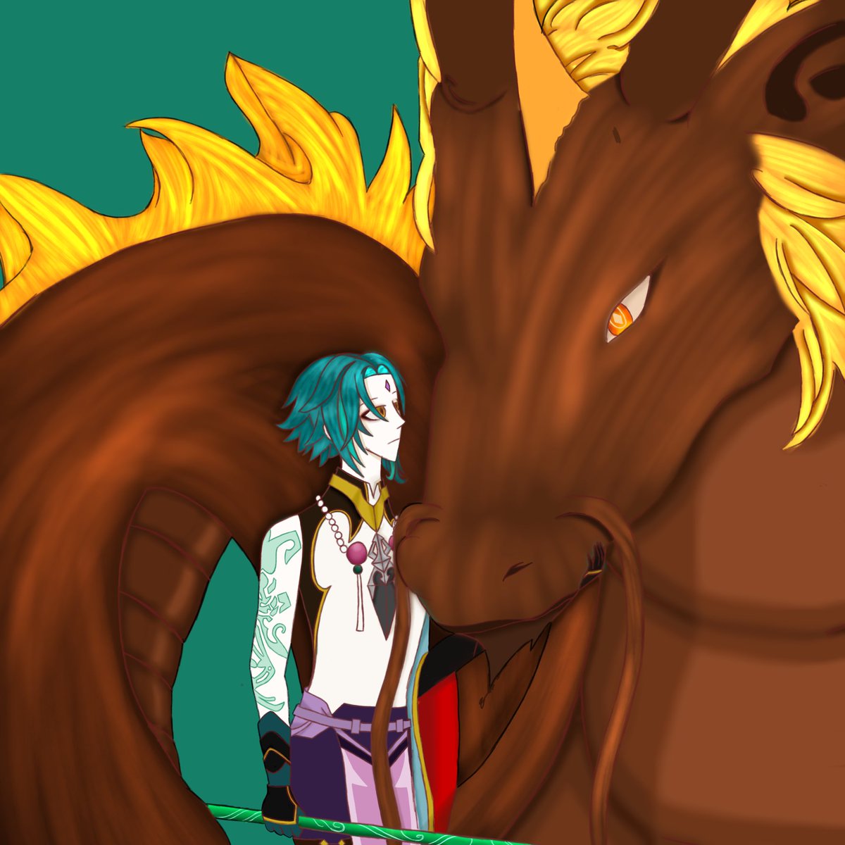 YinTheDevil's tweet photo. So this is at least three years old art of mine that i did by using a reference, and i had to pull it off due to haters comments on that. #zhongxiao https://t.co/YYsuKDUQ0e
