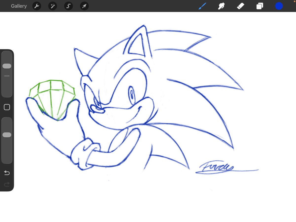 The gf watched me draw this