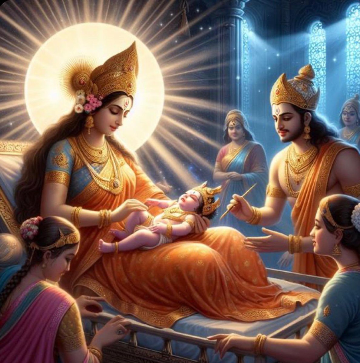 A new sun has awoken with the arrival of Sri Ram. Shubh Ram Navami. 
Sri Ram’s advent in this world and Ma Siddhidatri’s endless blessings come together. Just gazing upon the face of the newborn Sri Ram, all the citizens of Ayodhya experienced the ending of all their thoughts,
