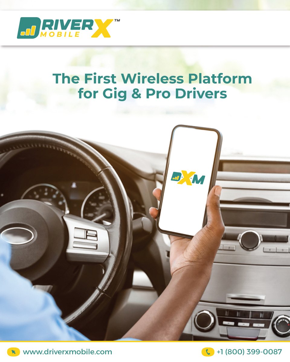 driverx_mobile's tweet photo. 🚗📱The First Wireless Platform for Gig &amp; Pro Drivers – DriverX Mobile
Built exclusively for those who live life on the road. #DriverXMobile is the first wireless platform designed for #gigworkers &amp; #professionaldrivers.
🌐https://t.co/wZuG2Gn9nu
📞+1 (800) 399-0087
#GigDrivers https://t.co/OIcxpIO5dH