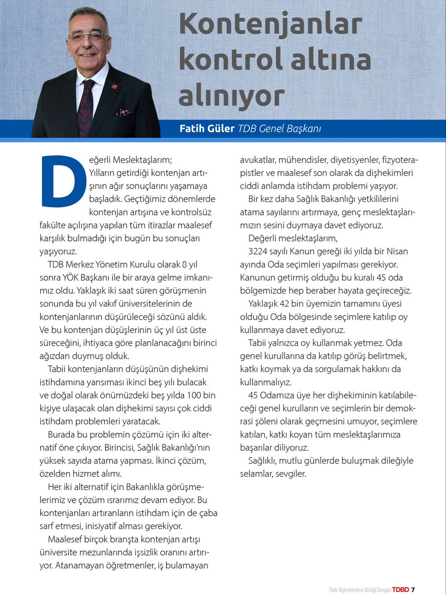 Türk Dişhekimleri Birliği tweet media