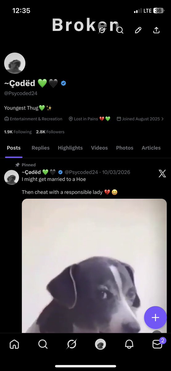 ~Çödëd💚🖤 tweet media