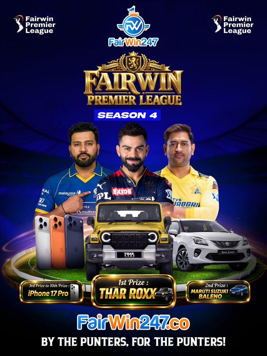 FairWin_247's tweet photo. They said, It's next to 'Impossible' but we said It's 'FOR THE PUNTERS' cuz It's 'BY THE PUNTER'.❤️

We're not just launching a league, we're starting a revolution. The FairWin Premier League will crown the next generation of LEGENDS.💥

DEFEAT THE ODDS, BECOME THE GOAT.🐐🔥