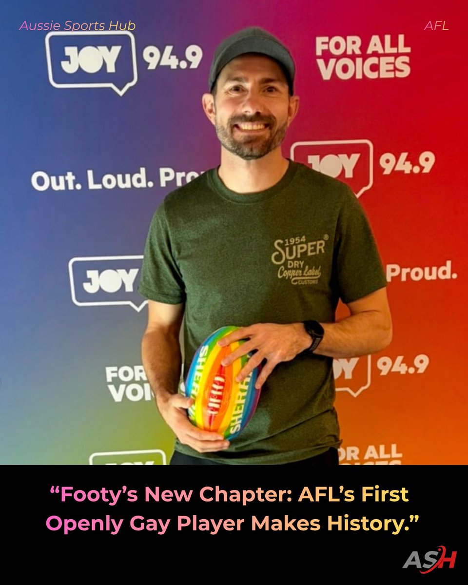aussiesportshub's tweet photo. A century-old league just faced a modern reality.
The AFL has its first openly gay player — history just shifted
The AFL always called itself tough.
Now it’s proving it can be brave too.
#AFL #AFLNews #Footy #FootyTwitter #SportsNews #BreakingAFL #AFLCommunity #Aussiesportshub https://t.co/LCPnmJkPd4