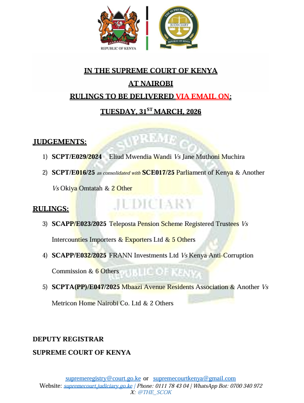 THE SUPREME COURT OF KENYA tweet media