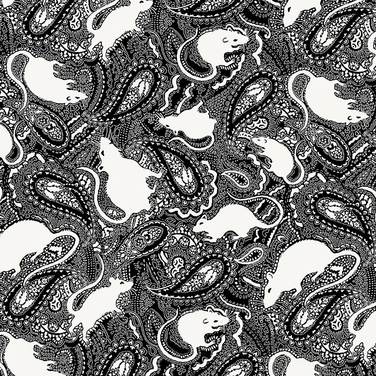 PaisleyPowered's tweet image. The Paisley Power design "Paisley Rats" was sold today as printed fabric. The customer on the Etsy website chose the large-scale black-and-white version. A customer in the UK bought 19 yards of the same fabric to make curtains for her home. #rats #printed
spoonflower.com/en/fabric/5443…