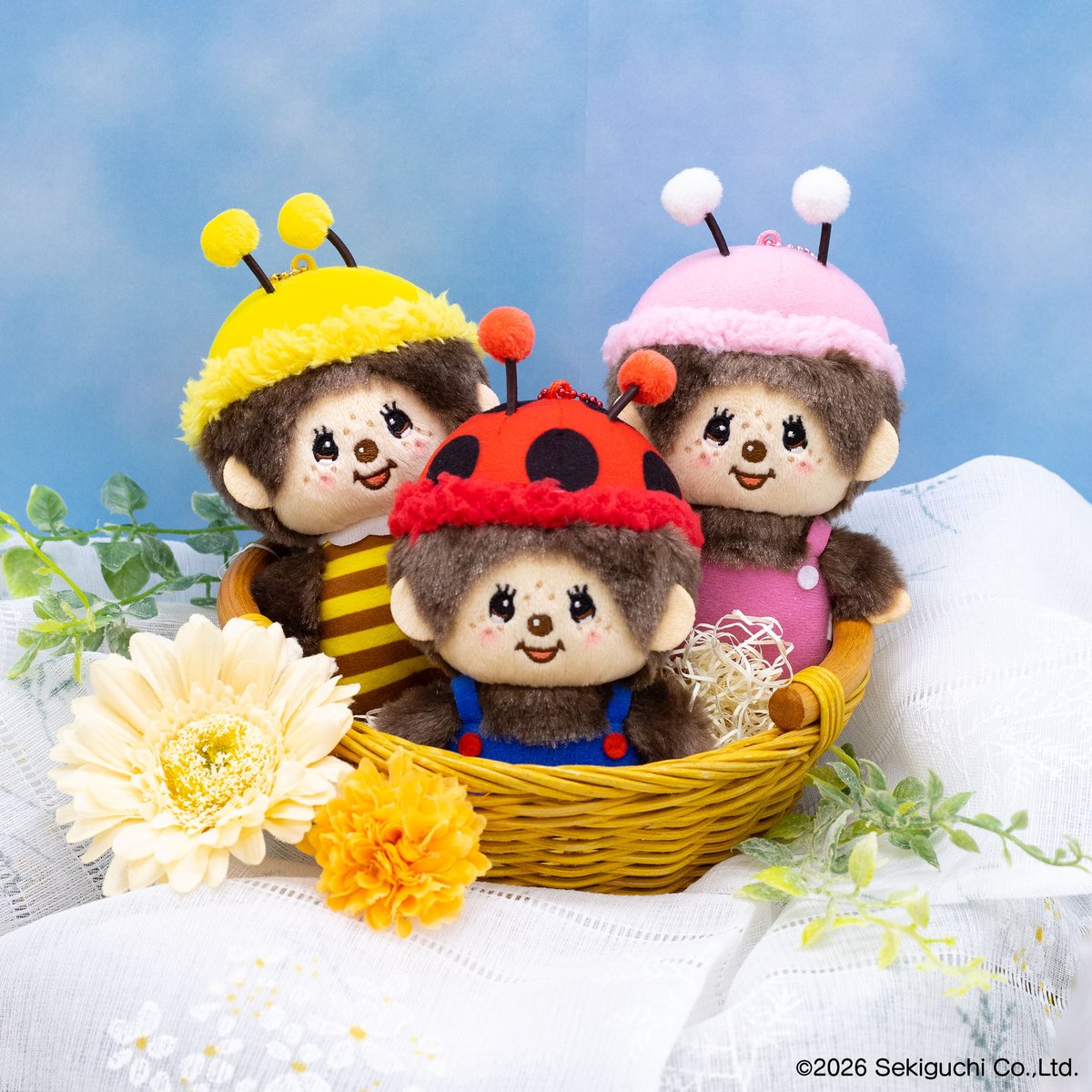 🤎3月発売商品🤎 【モンチッチ 虫さんマスコット】 かわいい虫さんの