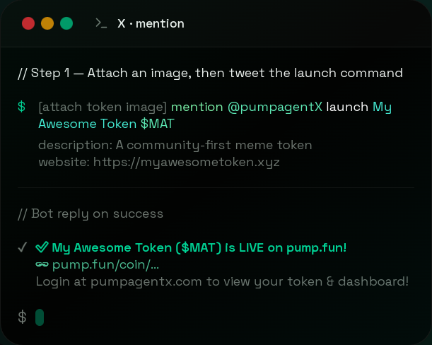 Pump Agent tweet media