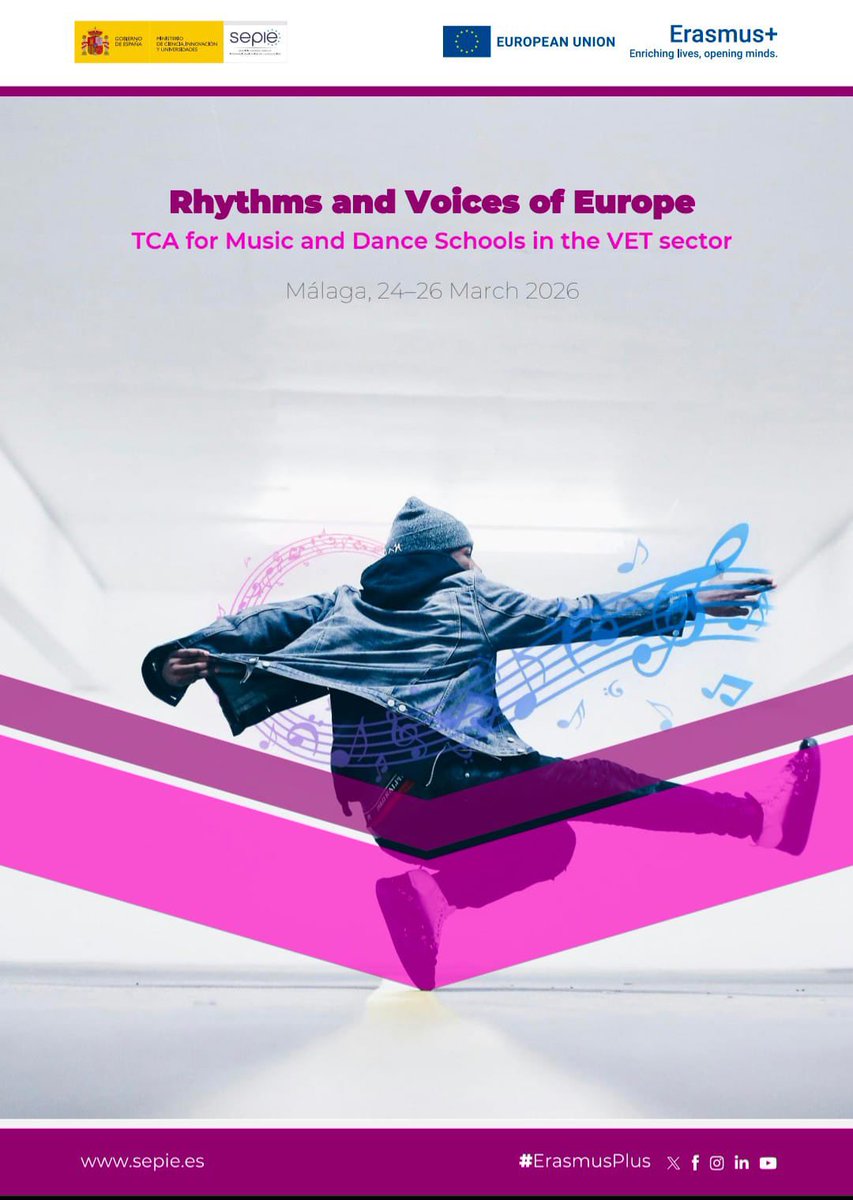 CPDCarmenAmaya's tweet image. "Dance on the European Stage"
Los días 24 a 26 de Marzo ha tenido lugar en Málaga el encuentro internacional organizado por el SEPIE, TCA "Rhythms and voices of Europe" en el que el CPD Carmen Amaya ha participado.
#ErasmusPlus @sepiegob