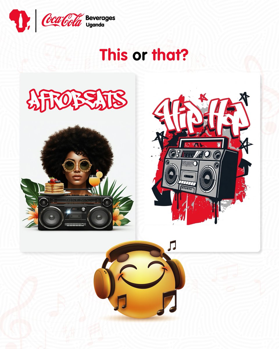 Turn up the volume, grab your Coke and choose your jam🎵

Which soundtracks fuel your day?​🎶

#RealMagic​
#RefreshUG​
#CCBU