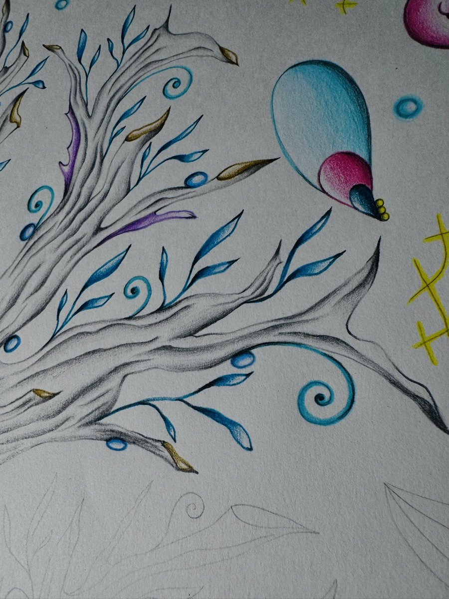 NikaKosmich's tweet image. ✨🌒Gm Gm ✨🌒
Working on a new painting has completely absorbed me, have a nice day…✨
Details