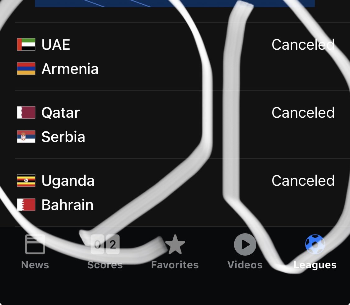 Ahh!! Look what war cause. 😢 
In times of conflict I believe we should still have sports so that we as humans can always be united no matter what