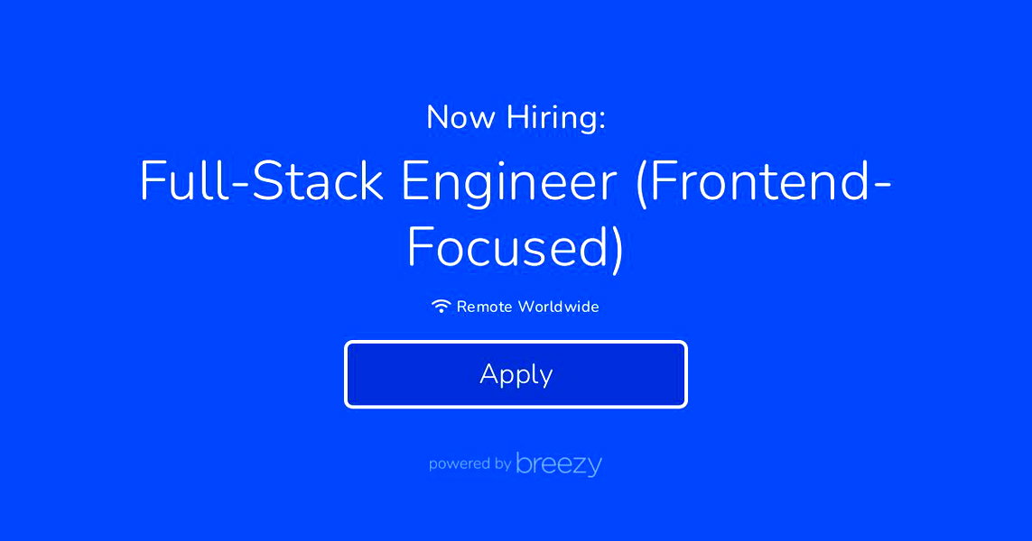 employquick's tweet photo. We're hiring a Full-Stack Engineer (Frontend-Focused)at @CitizenShipper, and they'll be working directly with me on growth/SEO.
Full-Time,Worldwide Remote 
- Light Work Week every quarter (a full paid week at 2-3 hrs/day)
- Paid parental leave
Apply:
https://t.co/fEt4O3JkKK https://t.co/E3rDxql8Ef